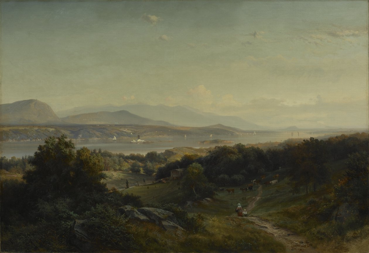 Paisaje, Hyde Park, Nueva York, 1859 de Johann Herman Carmiencke