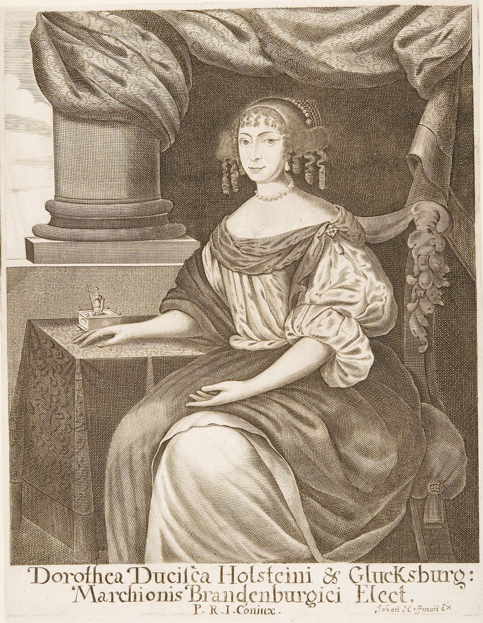 Johann Hoffmann - Dorotea de Holstein-Glücksburg, margravina de Brandeburgo de Johann Hoffmann