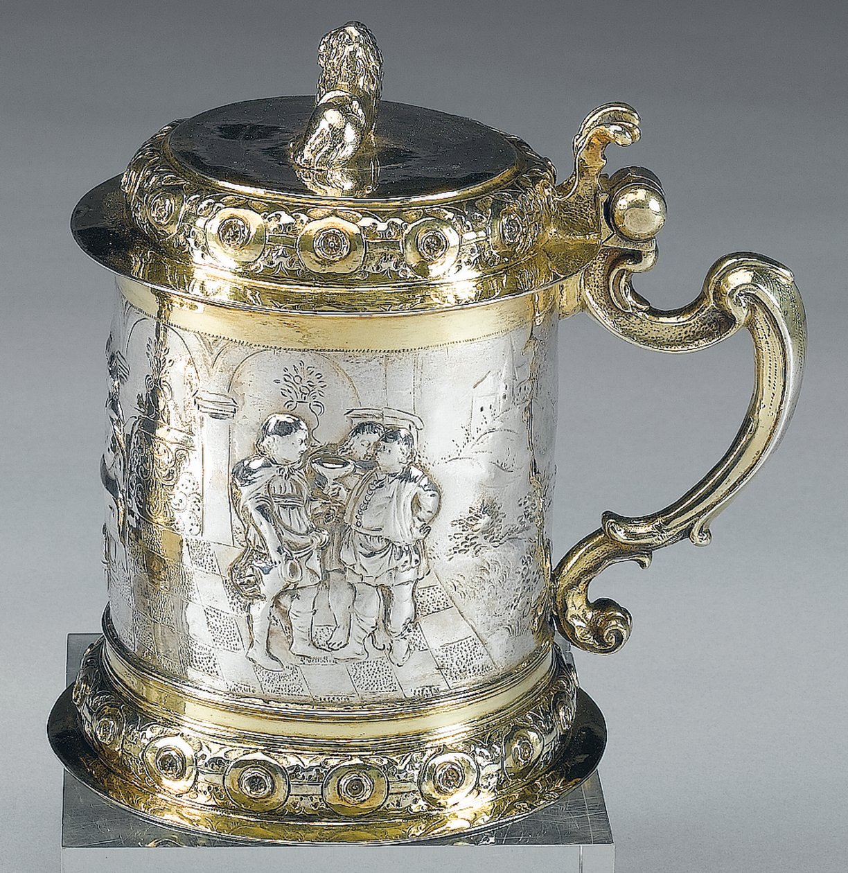 Jarra, Danzig, c.1680 (plata dorada parcial) de Johann II Rohde