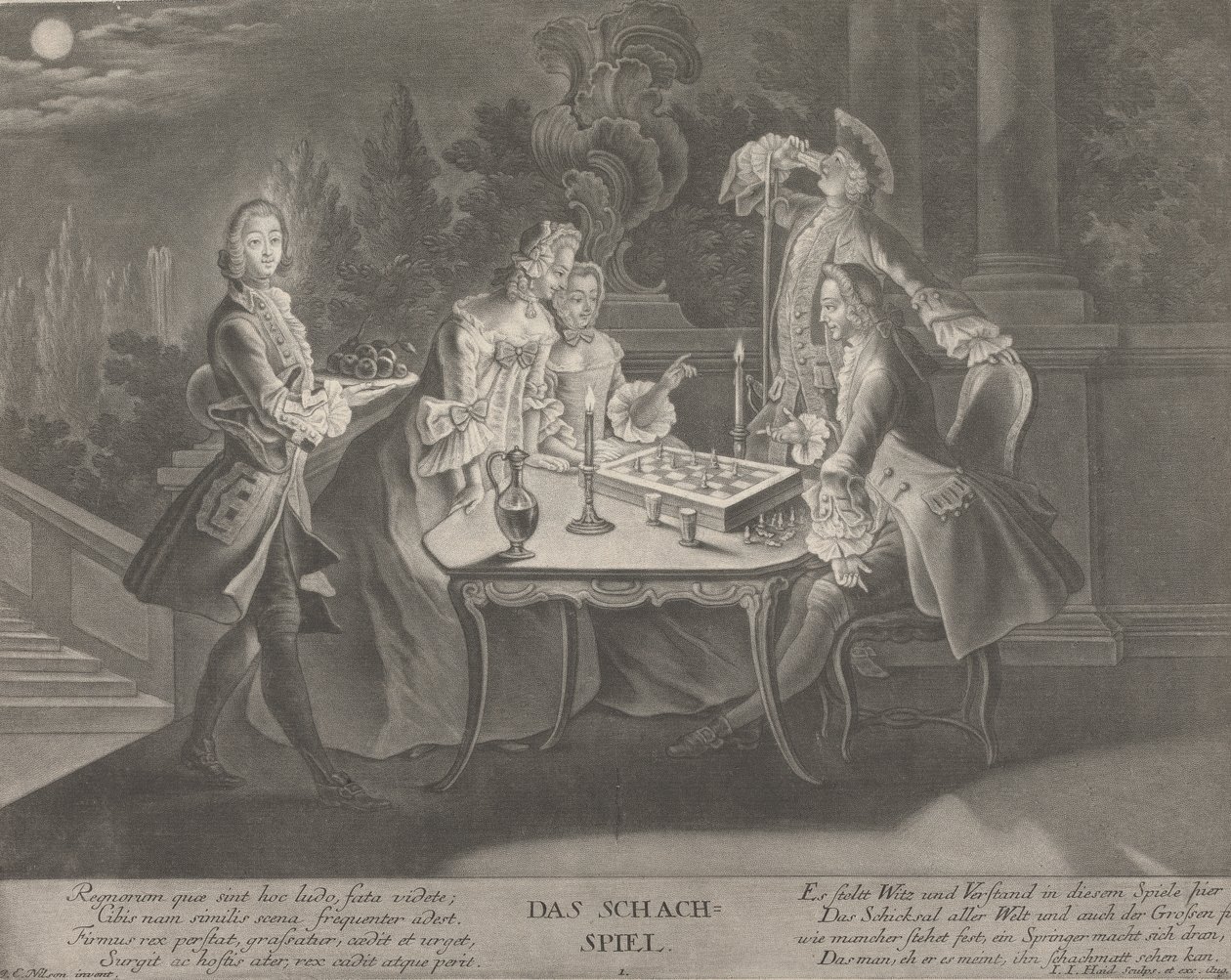 La partida de ajedrez de Johann Jacobus Haid