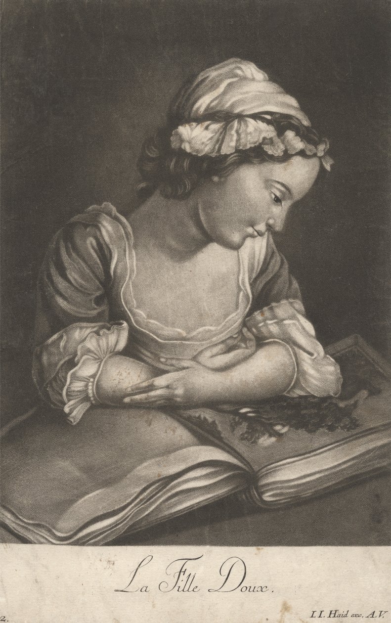 La dulce niña de Johann Jacobus Haid