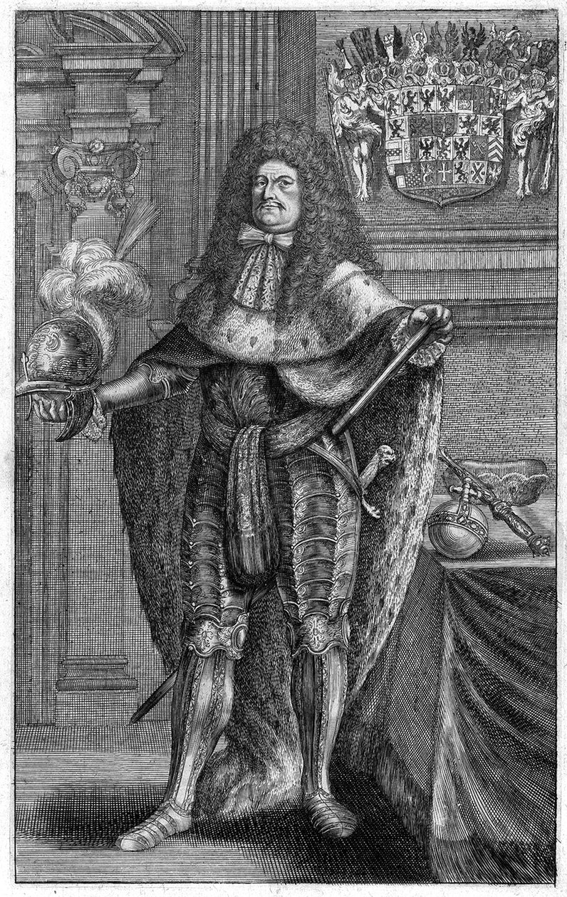 Retrato de Federico Guillermo 1620-1688, Elector de Brandeburgo, Duque de Prusia, 1683 de Johann Jakob Vogel