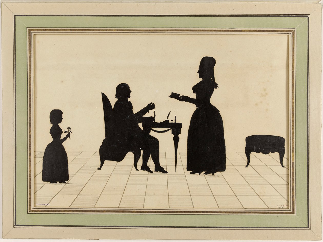 El Sr. y la Sra. Roland y su hija Eudora de Johann Kaspar Lavater