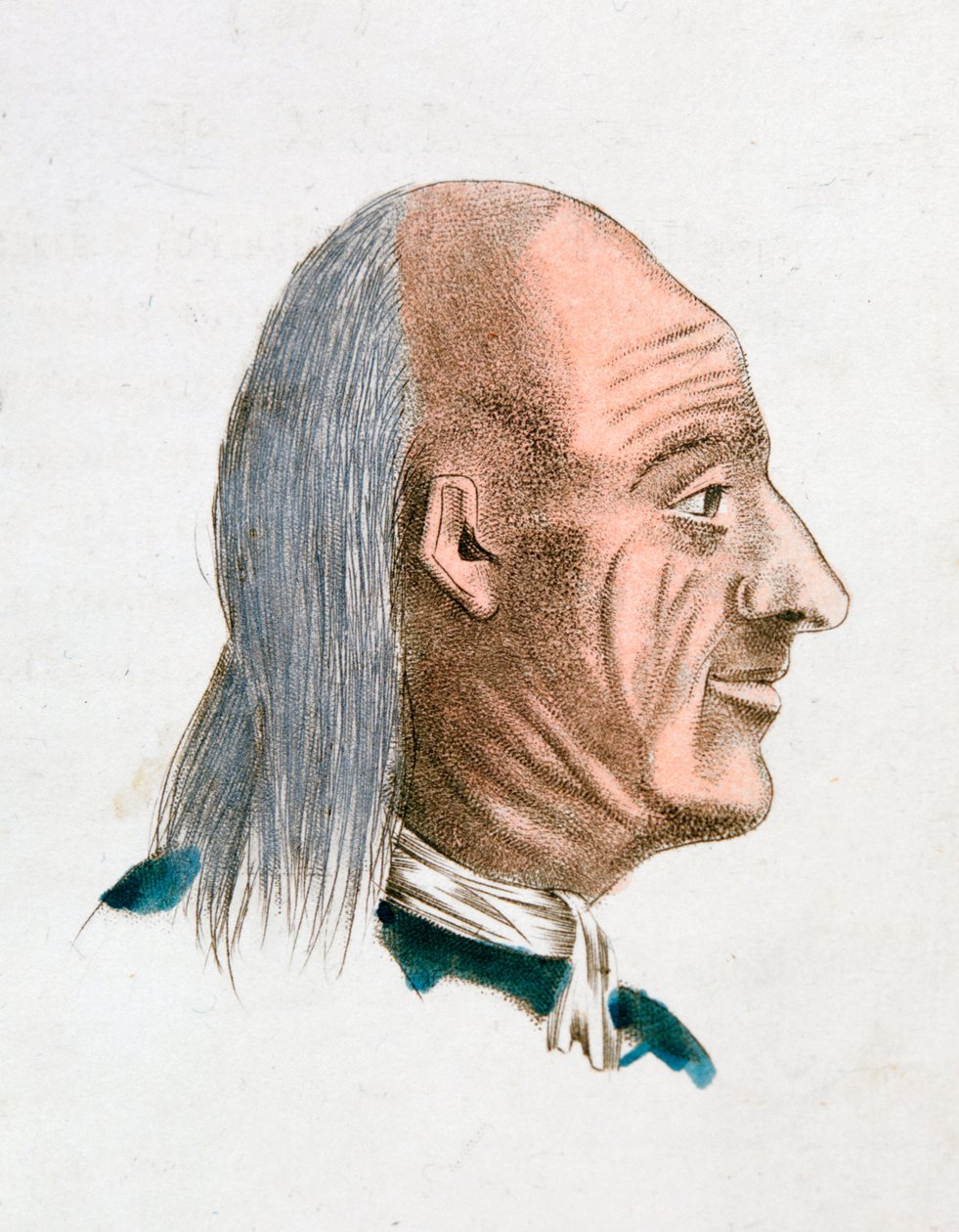 Las características faciales de una persona jovial y amable, 1808 de Johann Kaspar Lavater
