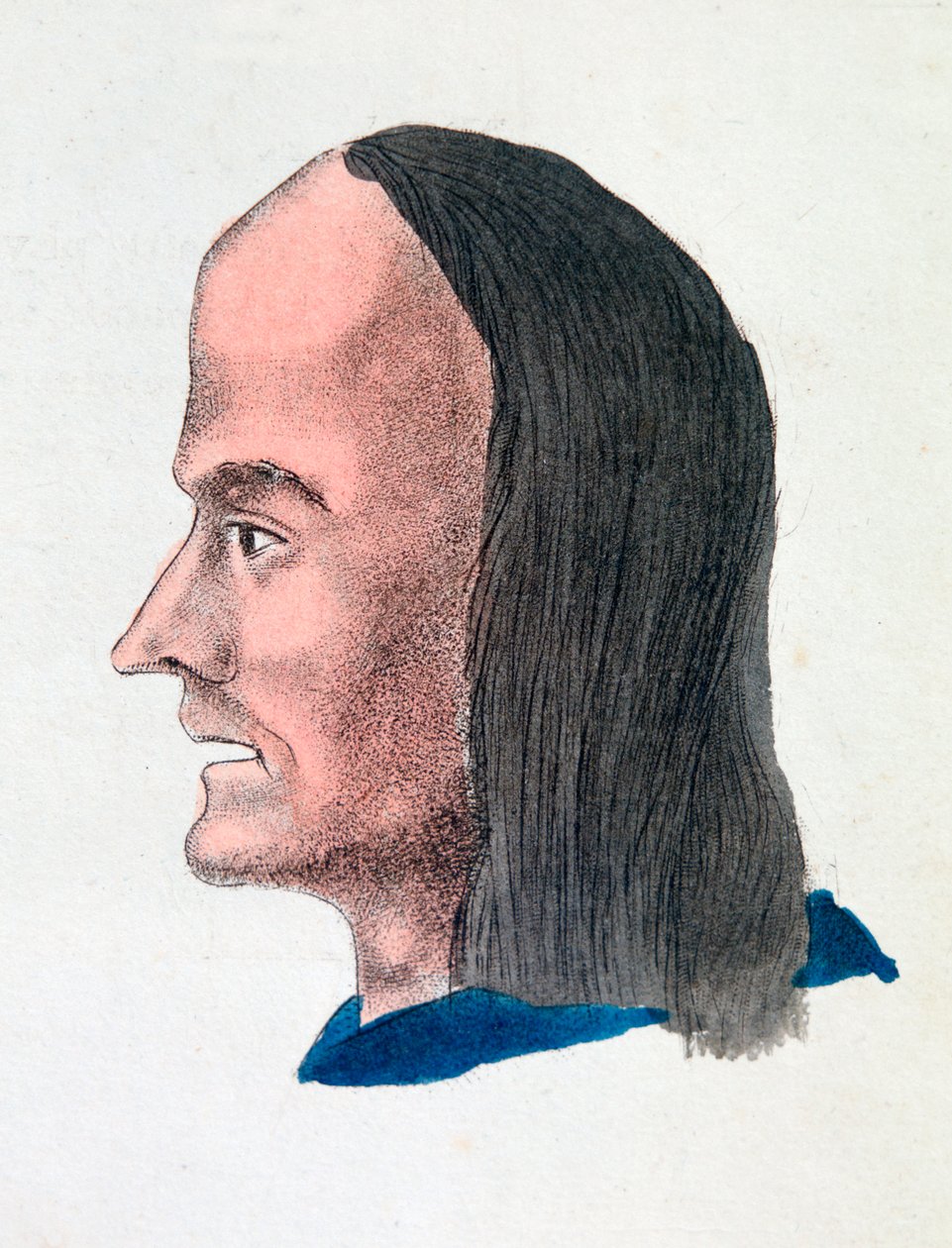 Las características faciales de un holgazán, 1808 de Johann Kaspar Lavater