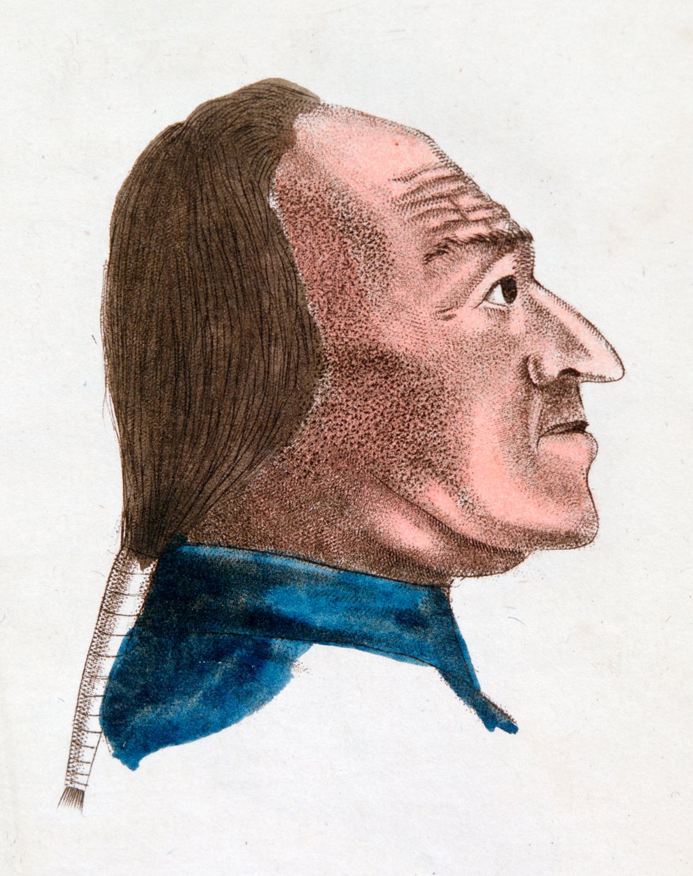 Las características faciales de una persona de temperamento rápido, 1808 de Johann Kaspar Lavater
