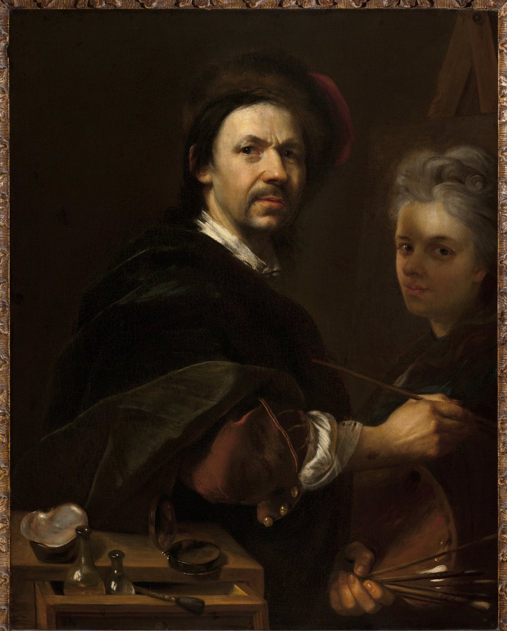 Autorretrato con su esposa de Johann Kupetzky