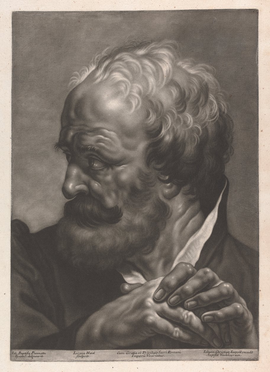 Retrato de un hombre de Johann Lorenz Haid