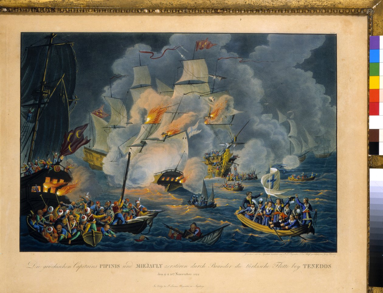 Batalla de Ténedos, 27 de octubre de 1822 de Johann Lorenz Rugendas