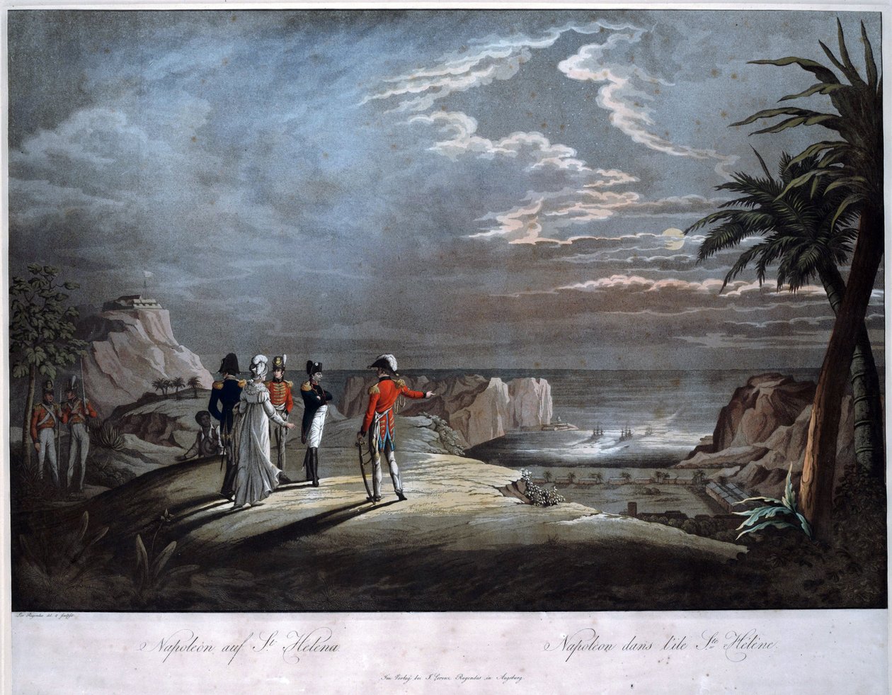 Napoleón Bonaparte en la isla de Santa Elena de Johann Lorenz Rugendas
