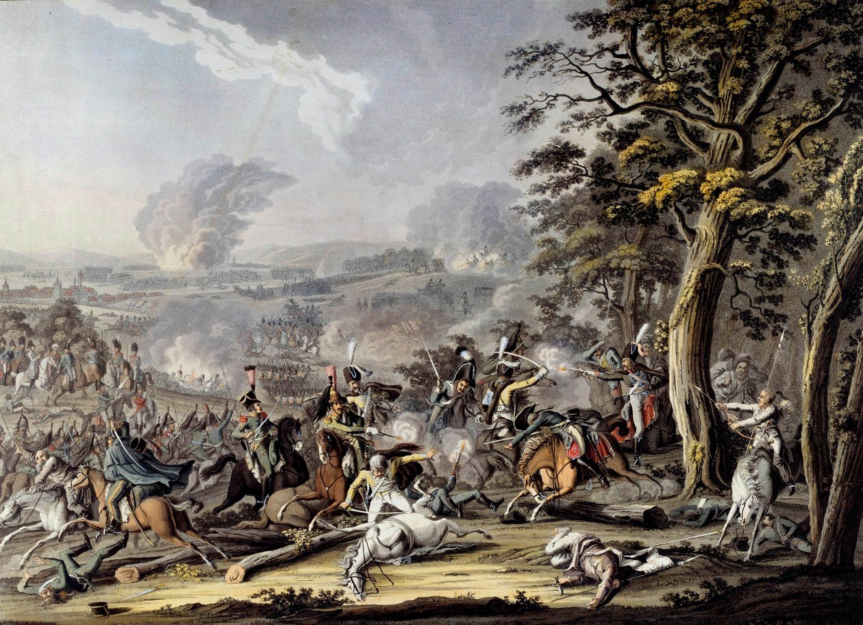 Vista de la Batalla de Friedland de Johann Lorenz Rugendas