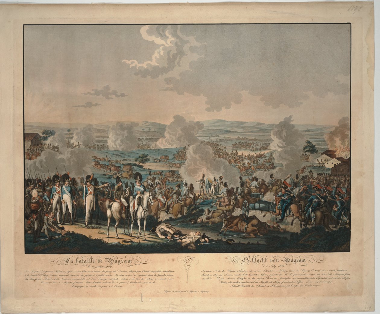 La Batalla de Wagram de Johann Lorenz Rugendas the Younger