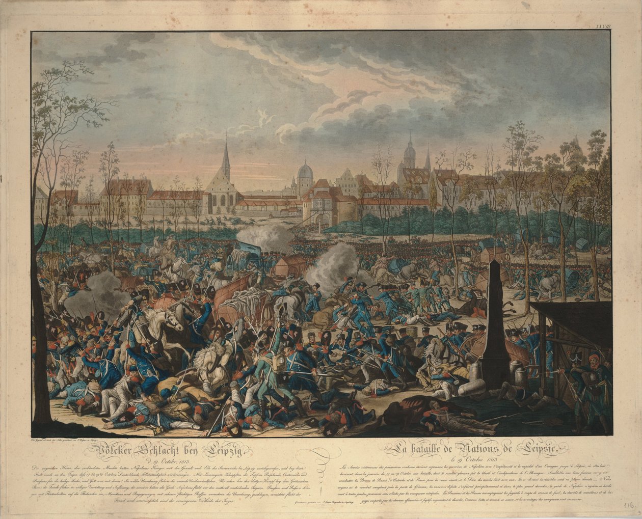 La batalla de las naciones de Johann Lorenz Rugendas the Younger
