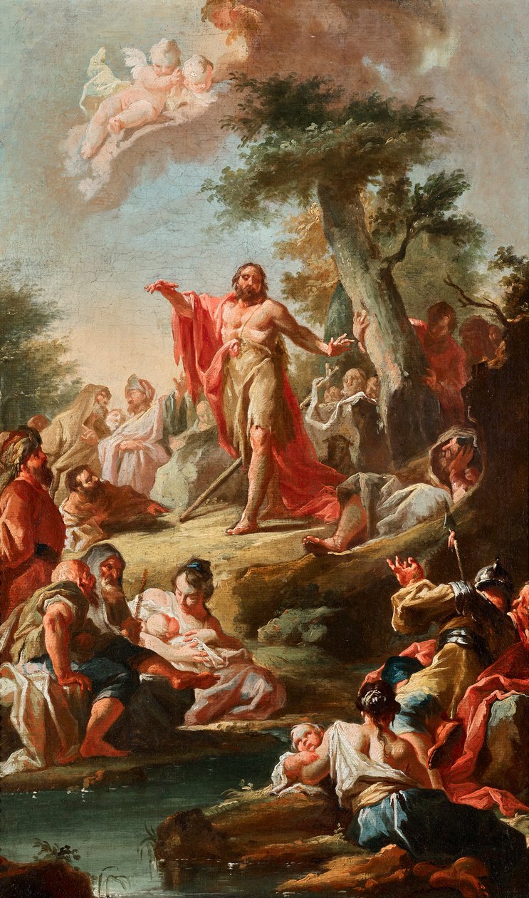 El sermón de Juan el Bautista de Johann Lucas Kracker