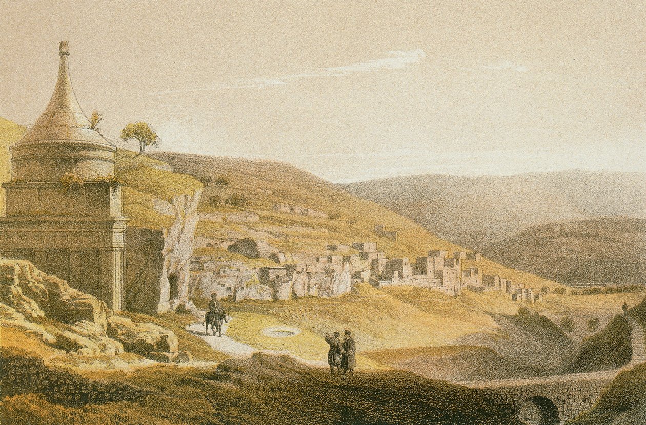 La tumba de Absalón y Siloé de Johann Martin Bernatz