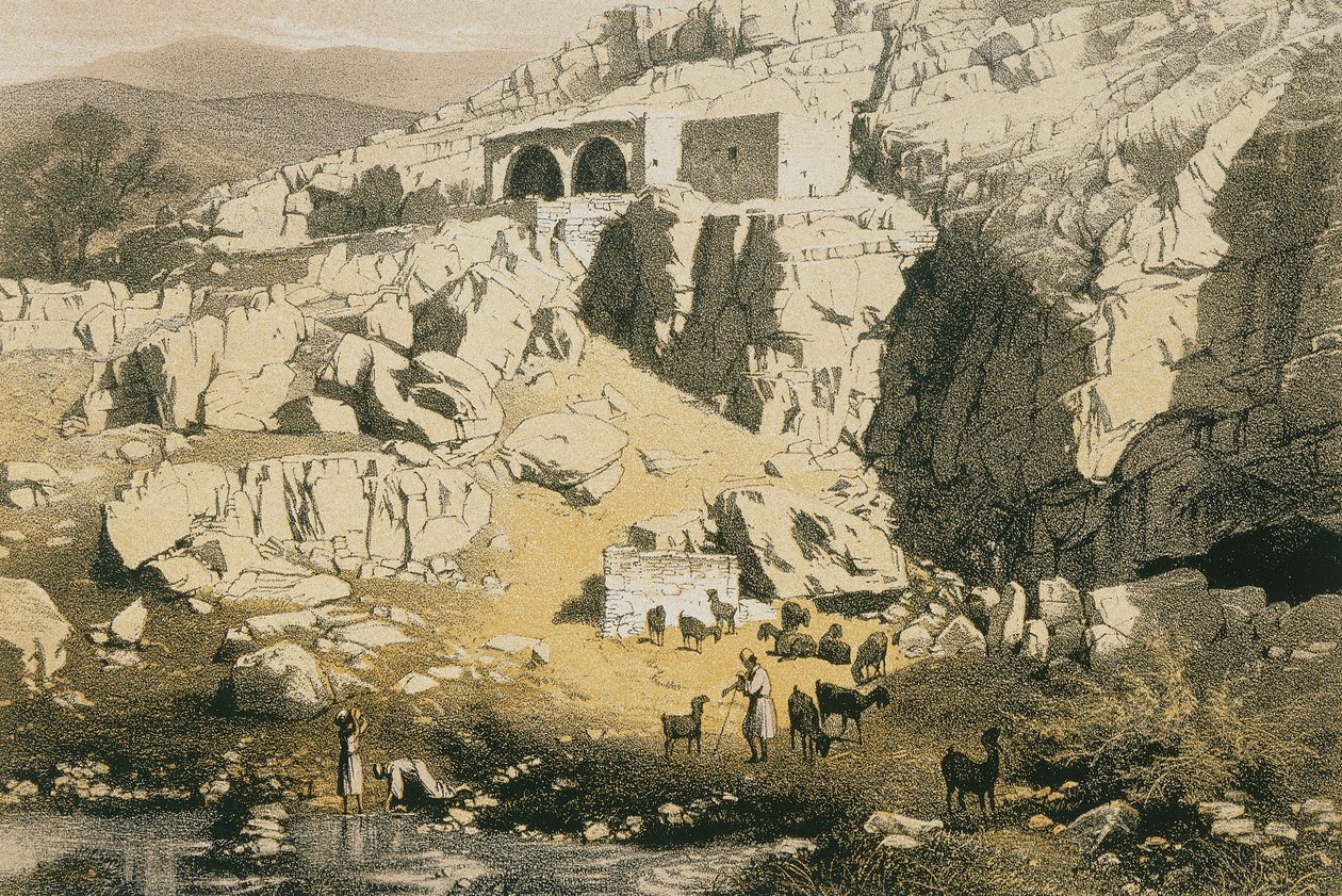 Vista de Baniyas de Johann Martin Bernatz