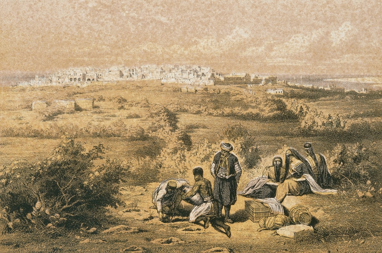 Vista de Haifa de Johann Martin Bernatz