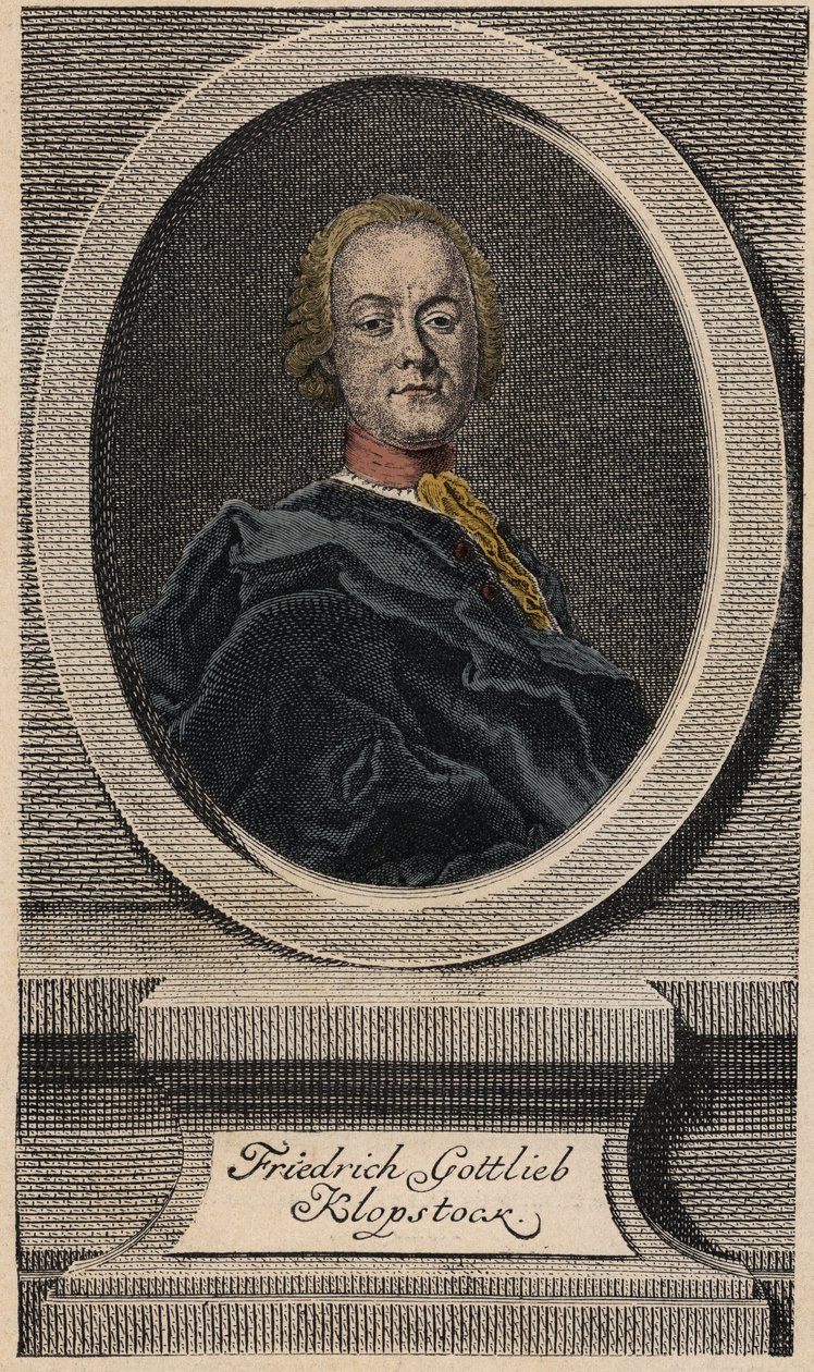 Friedrich Gottlieb Klopstock (1724-1803), poeta alemán de Johann Martin Bernigeroth