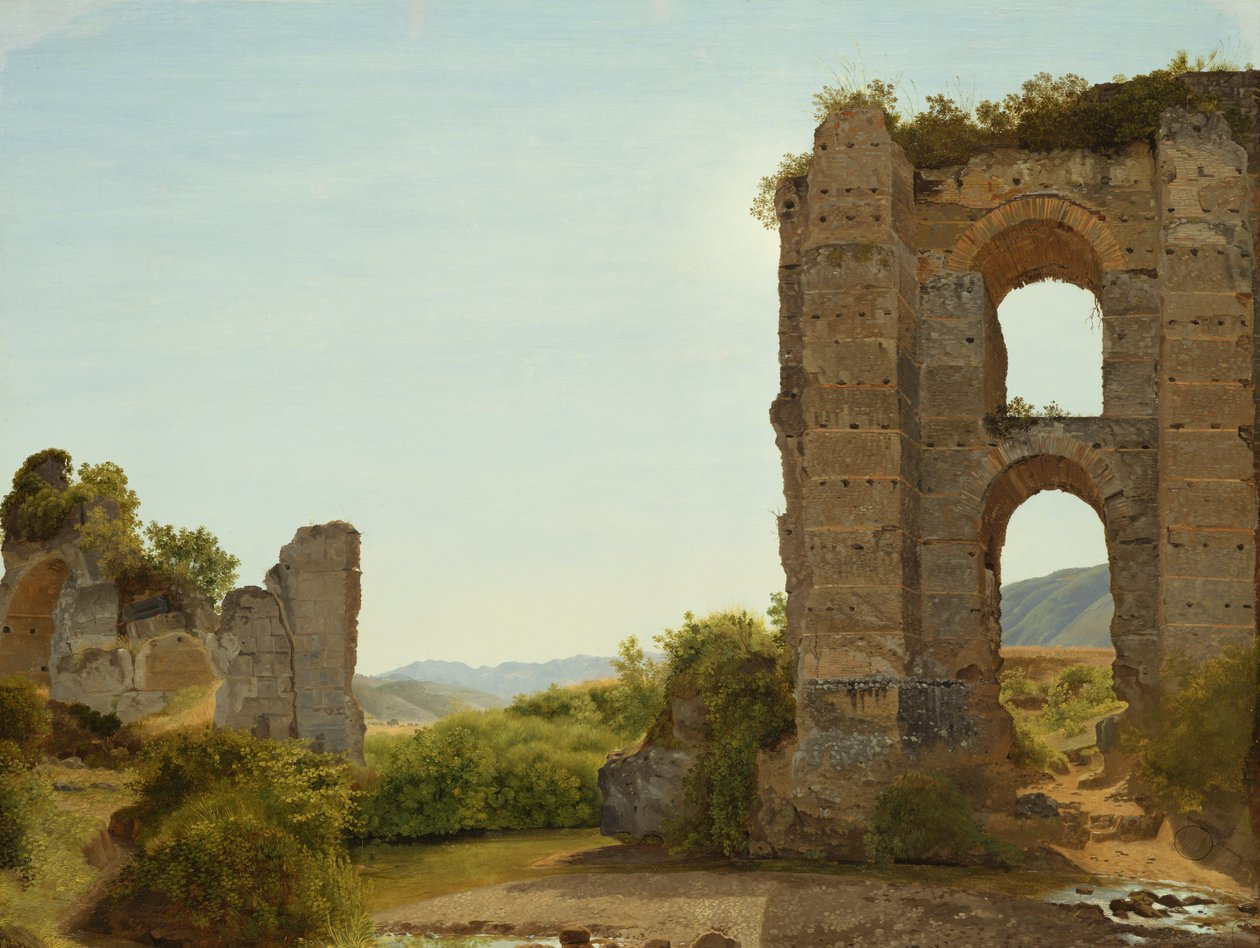 Ruina cerca de Roma de Johann Martin von Rohden