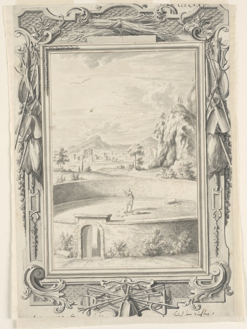 Estudio para El vellón de Gedeón, lámina 375, Physica Sacra de Johann Melchior Füssli