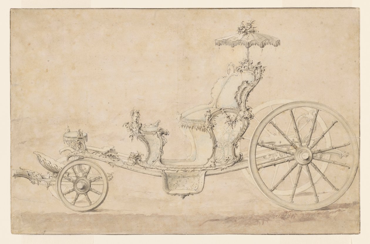 Diseño para un Cabriolet de Johann Michael Hoppenhaupt II