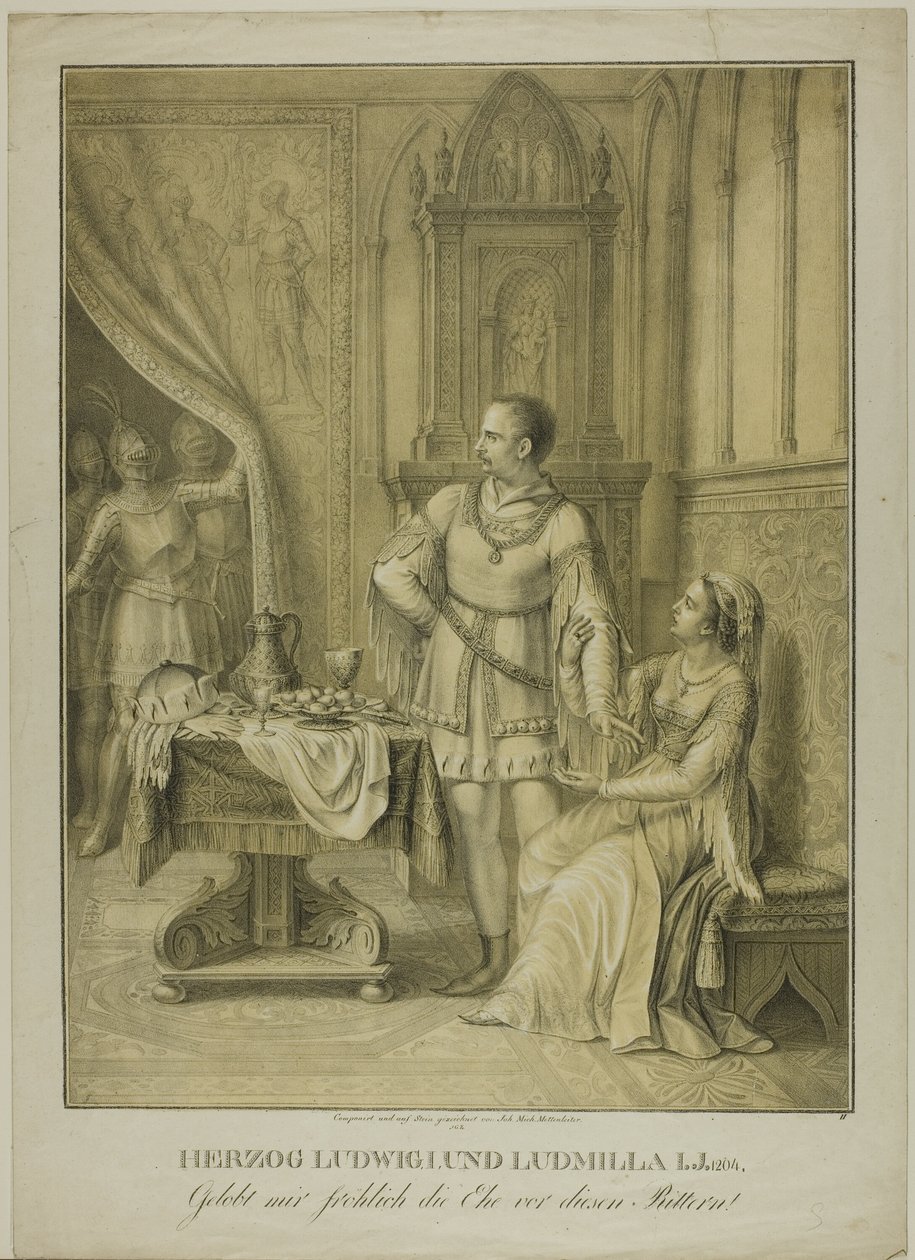 Duque Luis I y Ludmilla de Johann Michael Mettenleiter