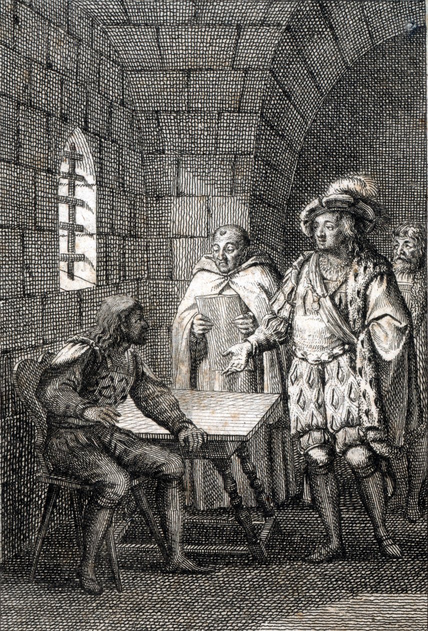 Tratado de Trausnitz: El emperador romano Luis IV del Sacro Imperio se reconcilia con Federico el Bel (1286-1330) en 1325 para llegar a un acuerdo 13/03/1325 (El emperador Luis IV renueva la antigua amistad con Federico I de Austria, y acuerdan gobernar el de Johann Michael Mettenleiter