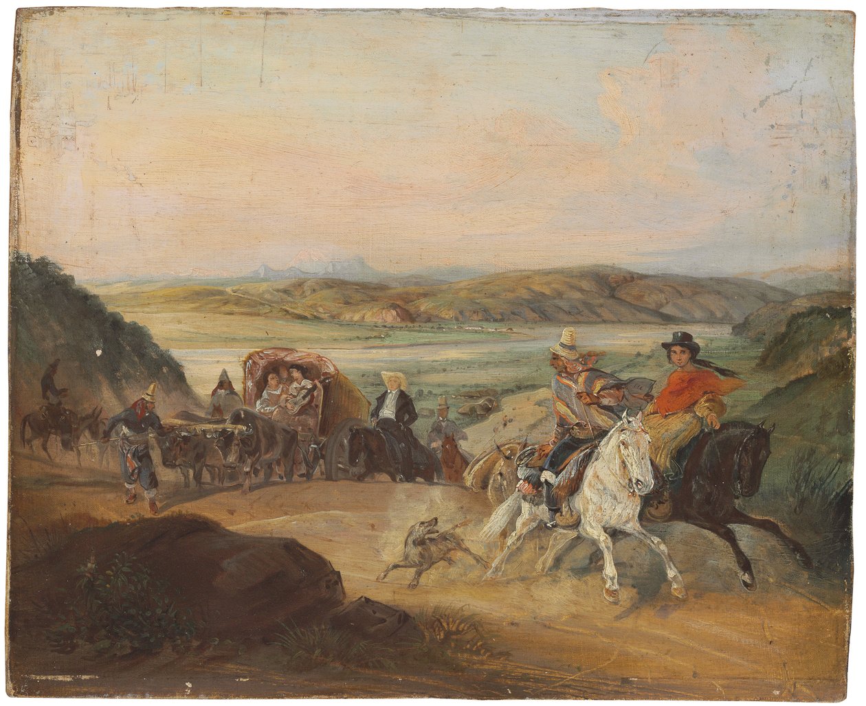 El camino de Santiago a Valparaíso de Johann Moritz Rugendas