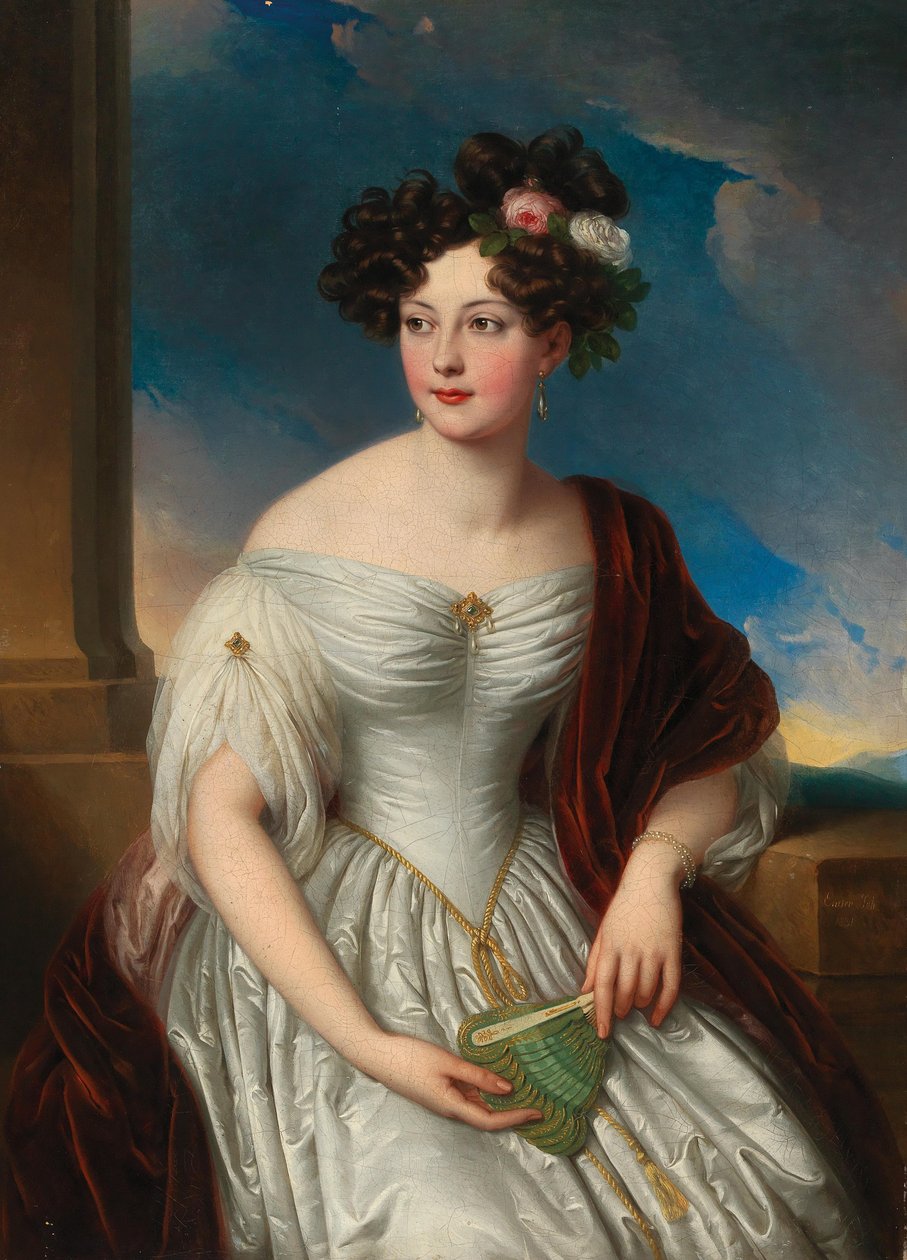 Retrato de la Reina Pauline Therese de Wurtemberg 1800-1873, 1831 de Johann Nepomuk Ender