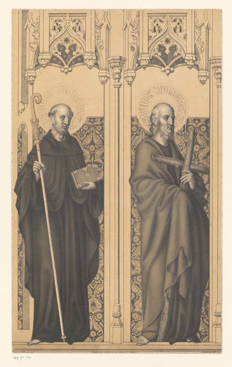 San Benito y San Felipe
Obras de la colección de los hermanos Boisserée (título de la serie)
Galerie des Frères Boisserée (título de la serie) de Johann Nepomuk Strixner