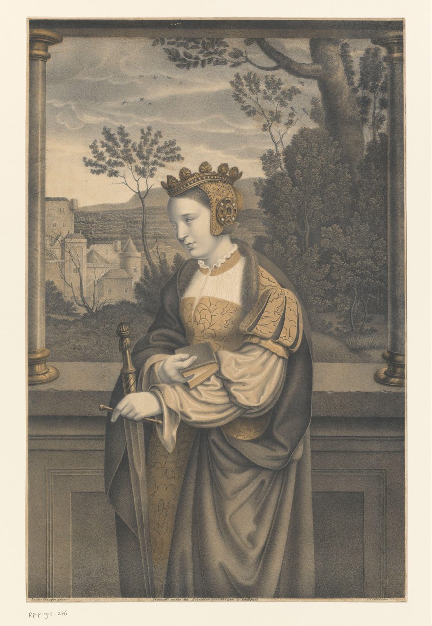 Santa Catalina
Obras de la colección de los hermanos Boisserée (título de la serie)
Galerie des Frères Boisserée (título de la serie) de Johann Nepomuk Strixner