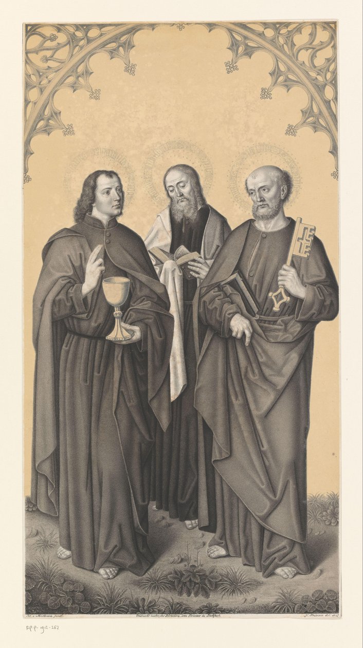 San Juan, Mateo y Pedro
Obras de la colección de los hermanos Boisserée (título de la serie)
Galerie des Frères Boisserée (título de la serie) de Johann Nepomuk Strixner