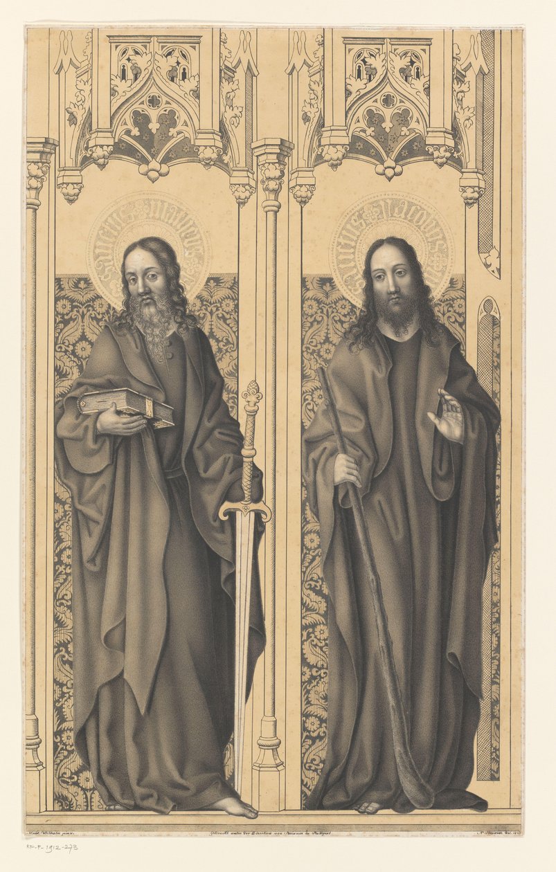 San Mateo y Santiago
Obras de la colección de los hermanos Boisserée (título de la serie)
Galerie des Frères Boisserée (título de la serie) de Johann Nepomuk Strixner