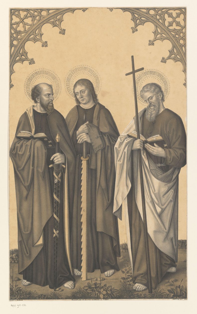 San Pablo, Simón y Felipe
Obras de la colección de los hermanos Boisserée (título de la serie)
Galerie des Frères Boisserée (título de la serie) de Johann Nepomuk Strixner