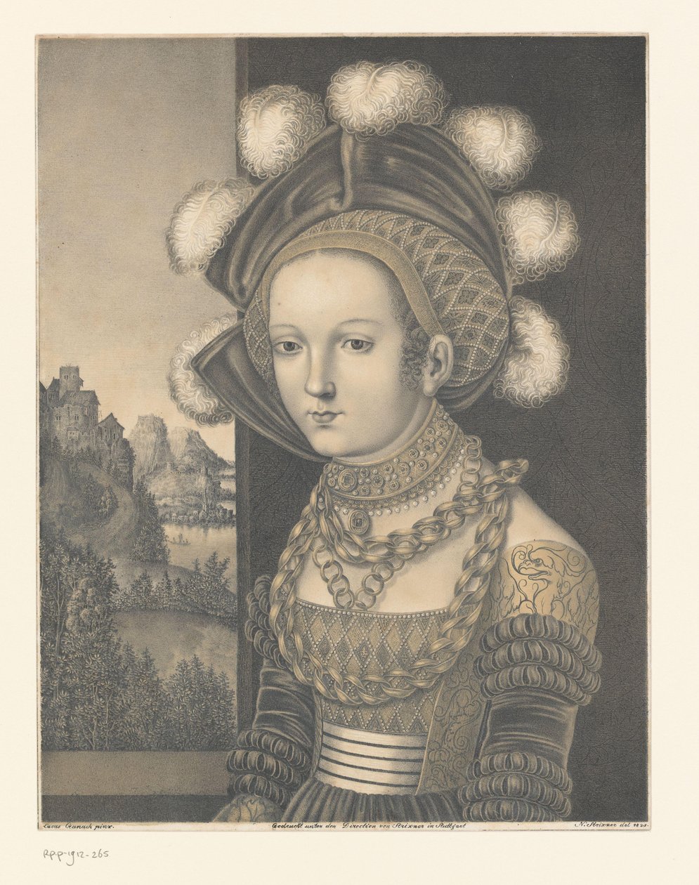 Retrato de una joven desconocida
Obras de la colección de los hermanos Boisserée (título de la serie)
Galerie des Frères Boisserée (título de la serie) de Johann Nepomuk Strixner