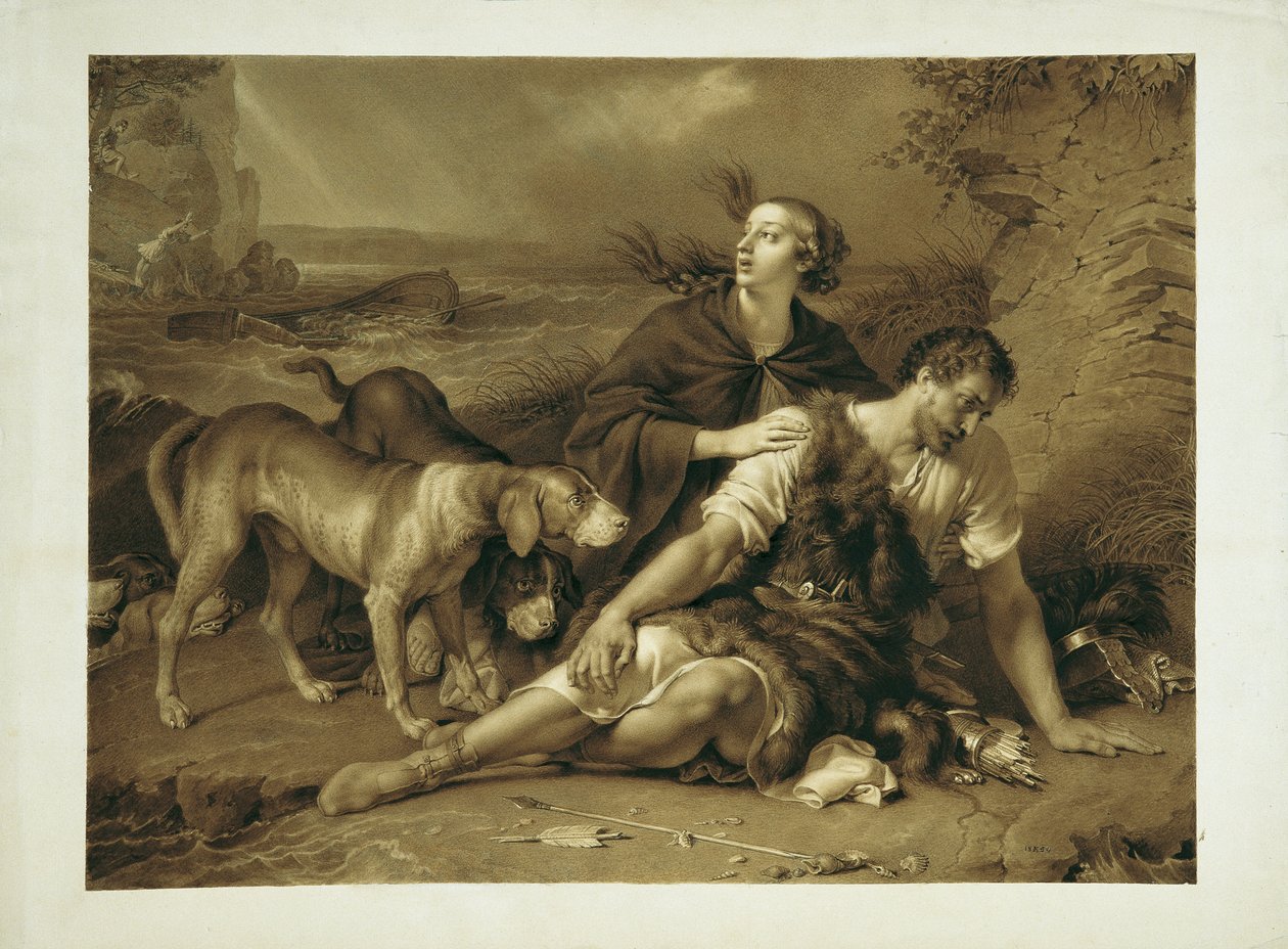 Arindal y Daura de Johann Peter Krafft