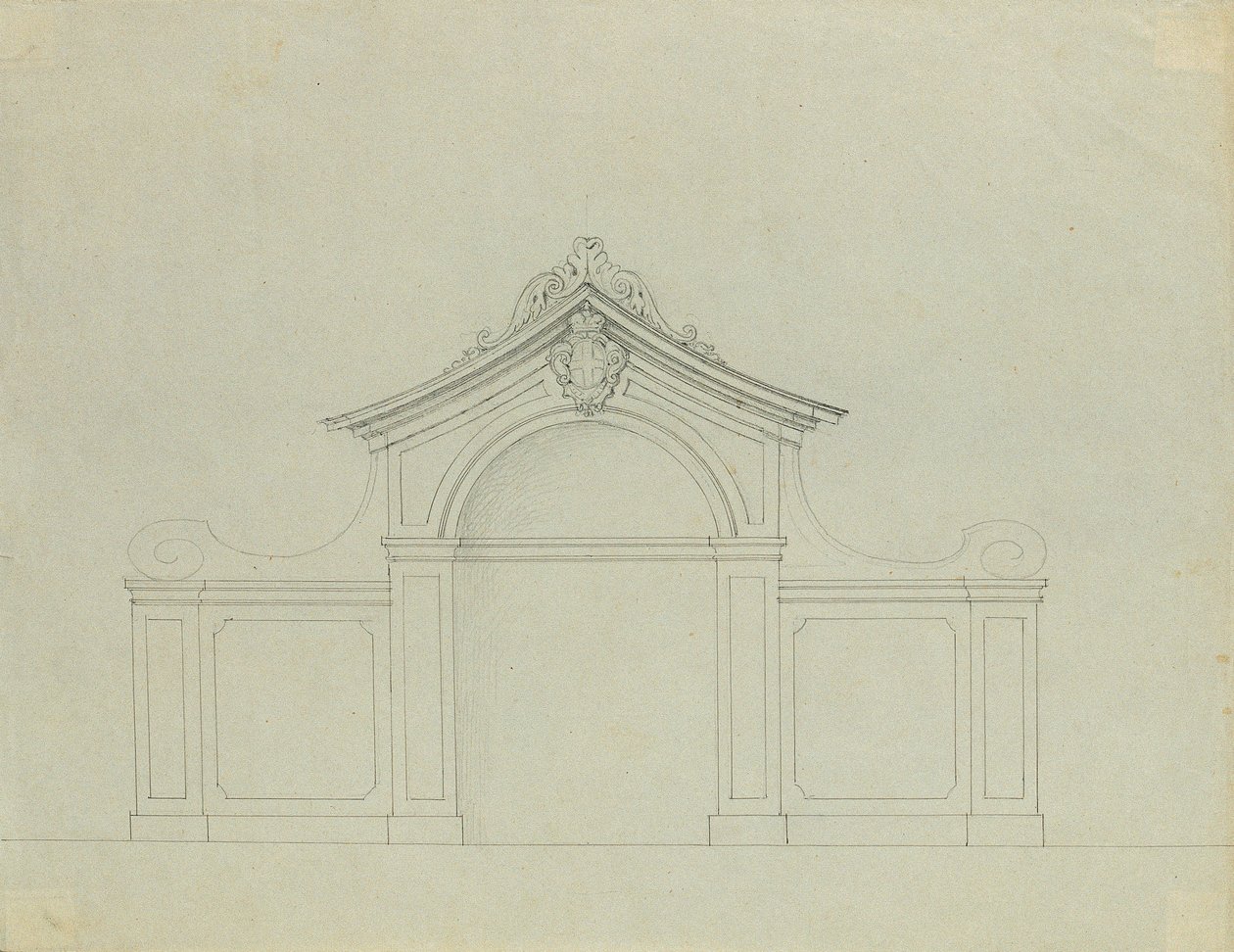 Fuente en el jardín de duraznos del Alto Belvedere de Johann Peter Krafft
