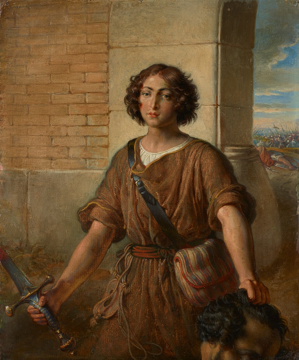 David con la cabeza de Goliat de Johann Peter Krafft