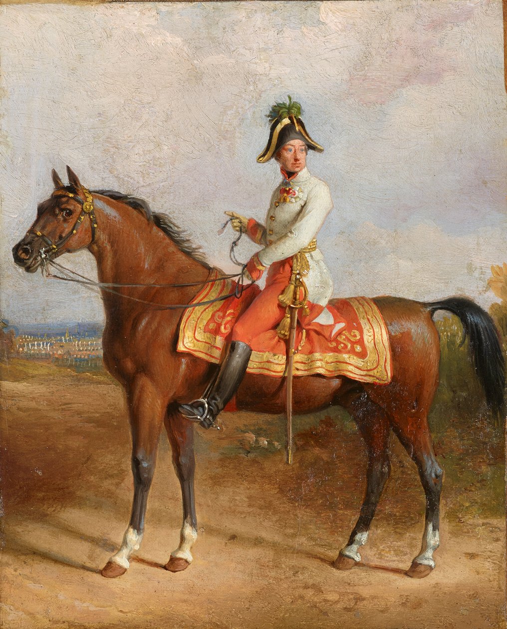 Archiduque Carl a caballo de Johann Peter Krafft