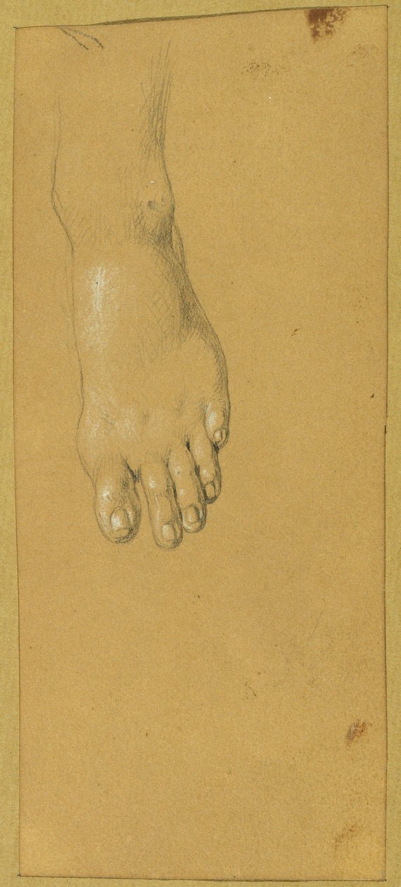 Estudio de pies para "Rüdiger y Angelika" de Johann Peter Krafft