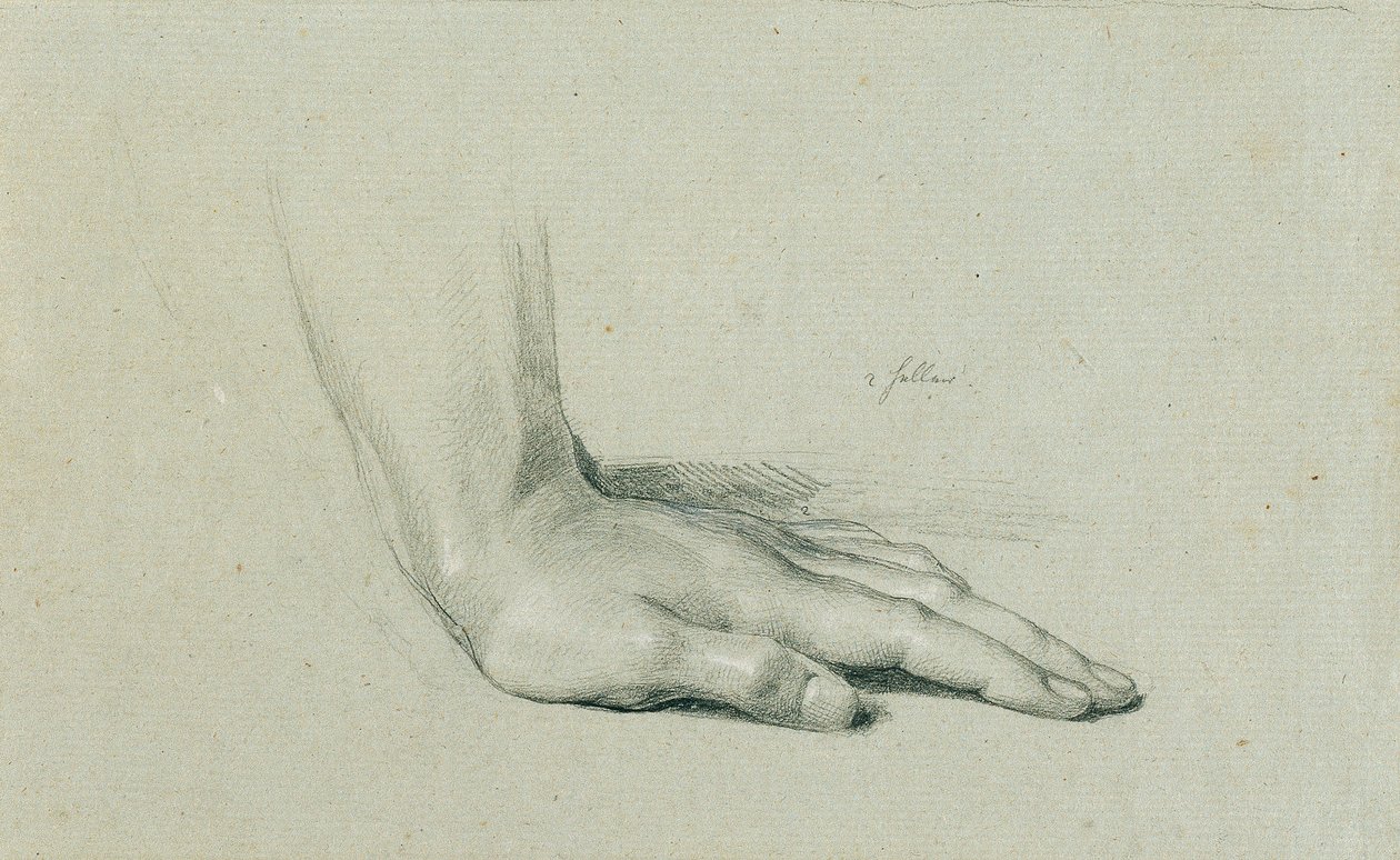 Estudio de manos para "Arindal y Daura" de Johann Peter Krafft