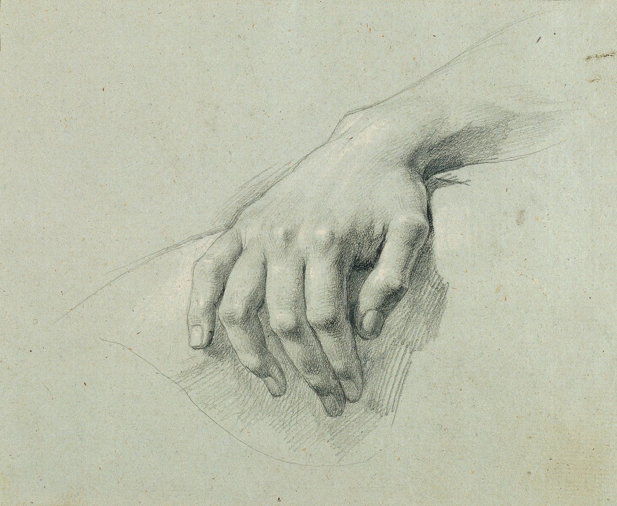 Estudio de manos para "Arindal y Daura" de Johann Peter Krafft