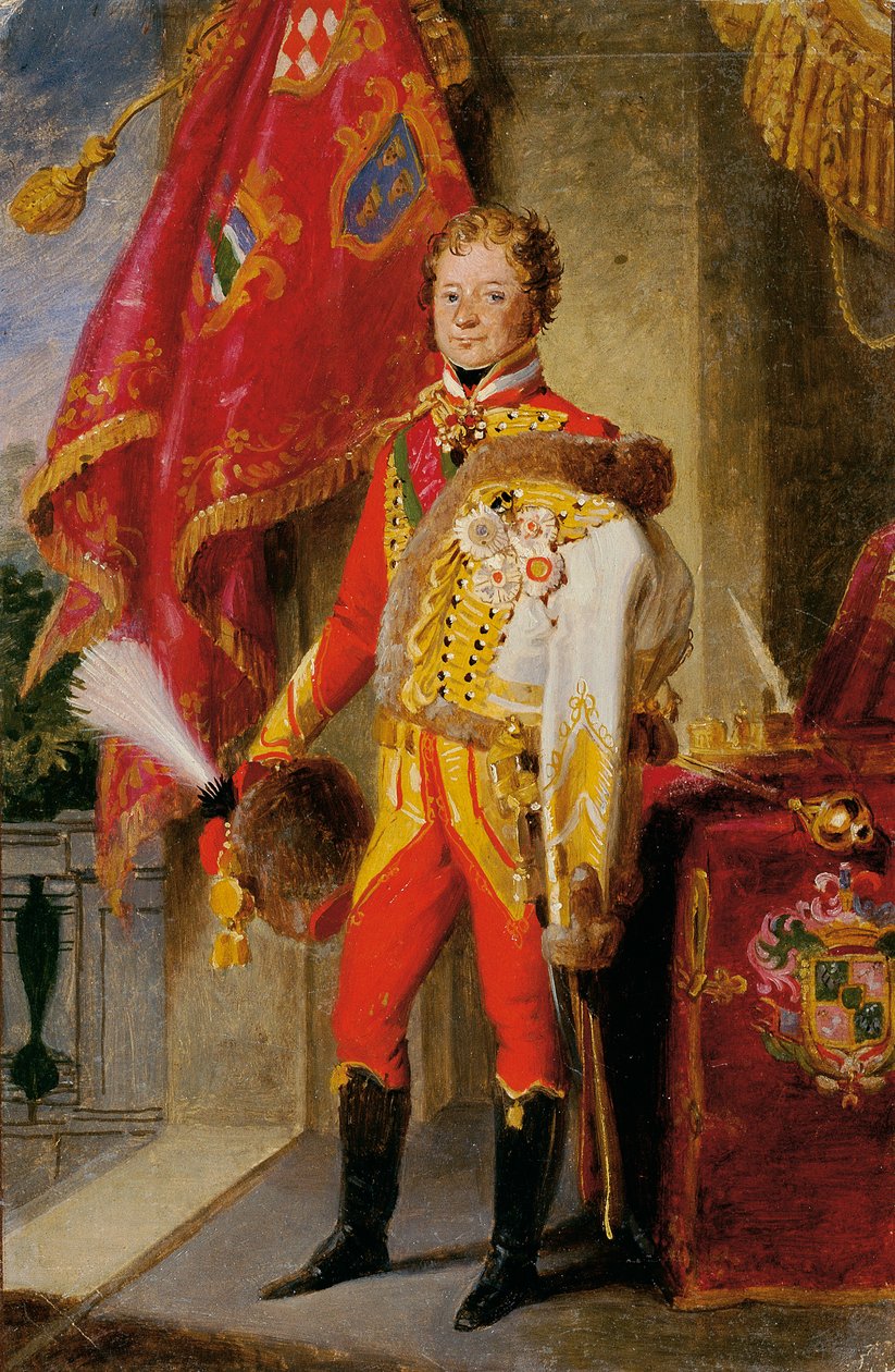 Ignaz Count Gyulay von Naros-Nemeth y Nadaska en uniforme húngaro de Johann Peter Krafft