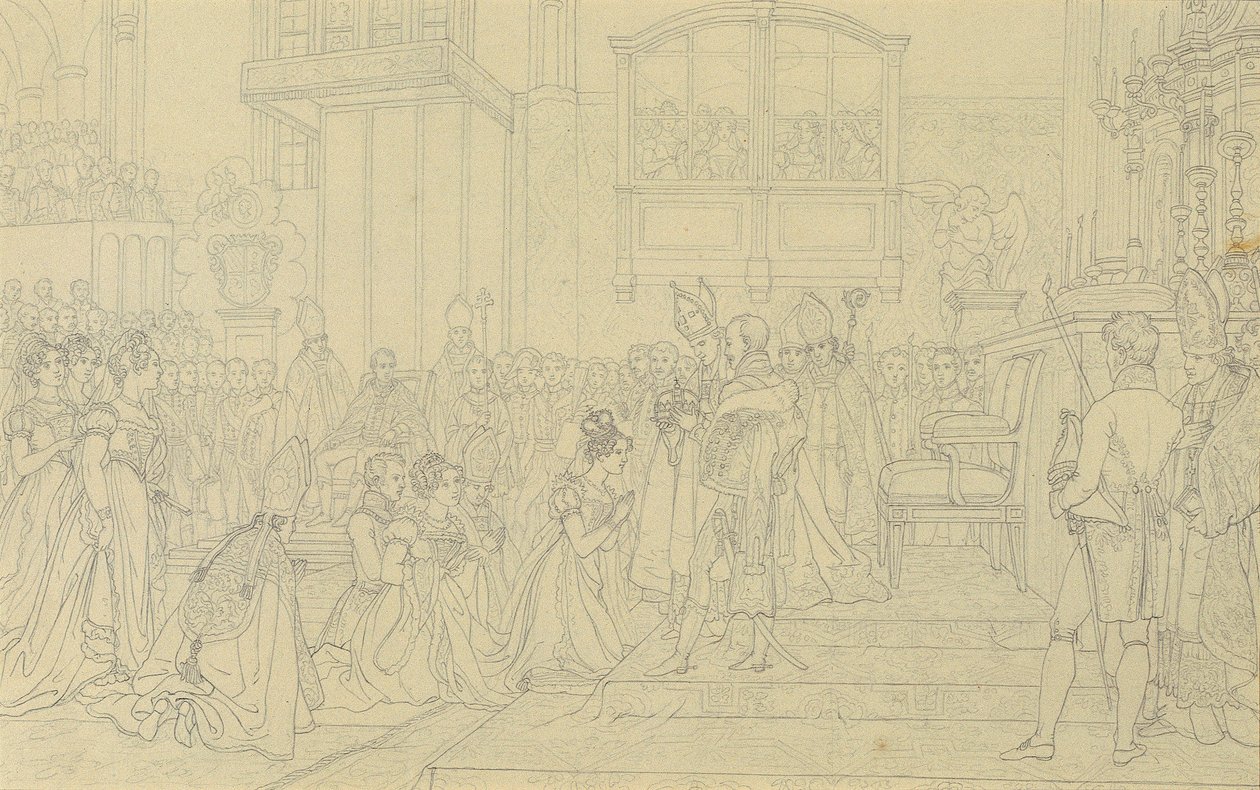 Coronación de la emperatriz Carolina Augusta en Pressburg de Johann Peter Krafft