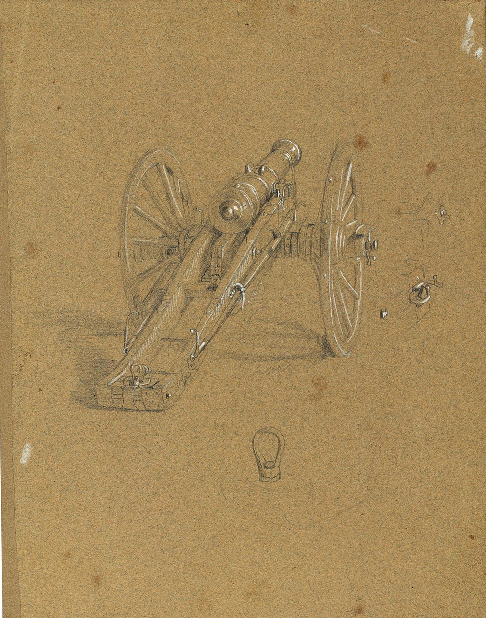 Carro de armas con mortero de Johann Peter Krafft