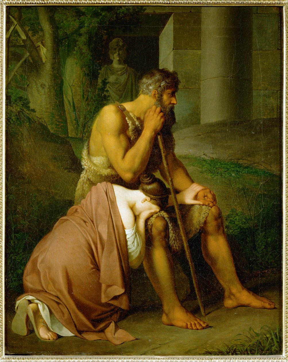 Edipo y Antígona ... de Johann Peter Krafft