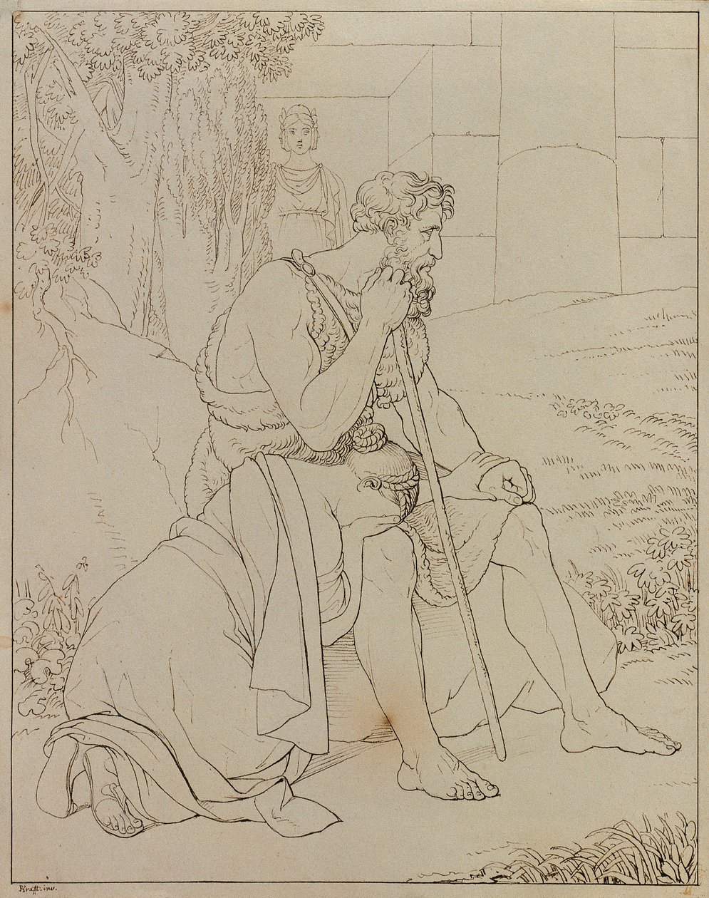 Edipo y Antígona de Johann Peter Krafft