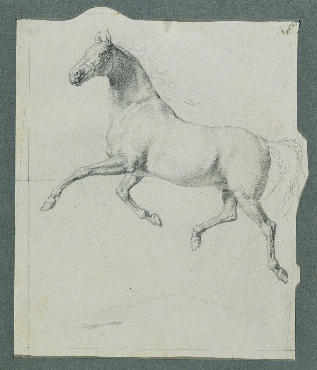 Estudio de caballos para "Rüdiger y Angelika" de Johann Peter Krafft