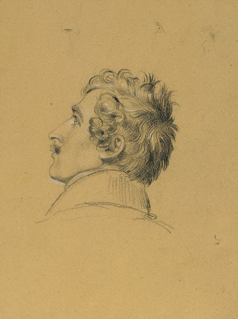 Estudio de retrato para "Entrada después de la Paz de París" de Johann Peter Krafft
