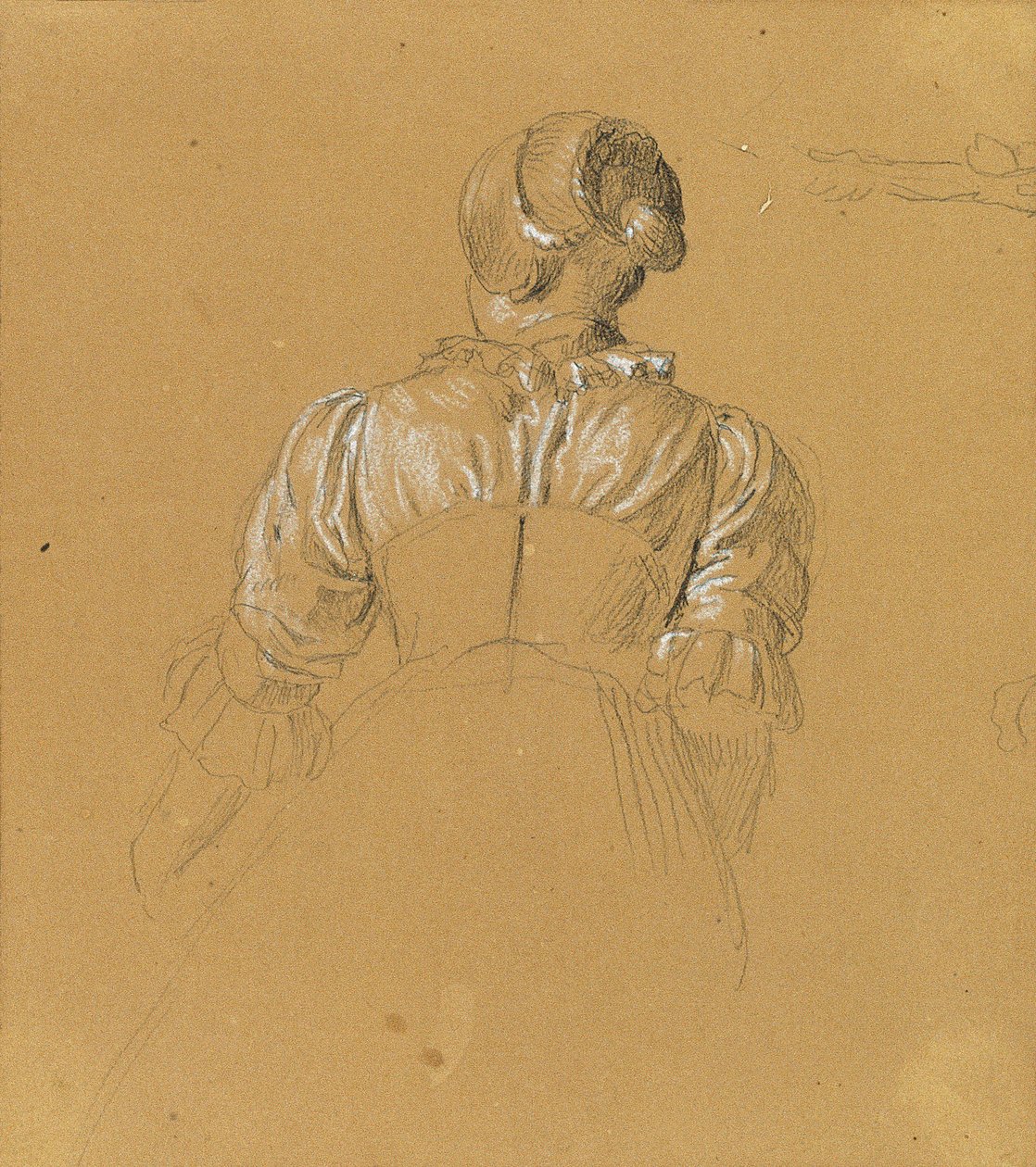 Boceto de una niña para la "Escena de la lucha tirolesa por la libertad" de Johann Peter Krafft